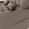 Sofa Cama 2 Lugares 200cm Pillar Veludo E400 Marrom Claro Milani Store