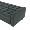 Sofa Cama 2 Lugares 200cm Pillar Veludo E401 Chumbo Milani Store