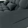 Sofa Cama 2 Lugares 200cm Pillar Veludo E401 Chumbo Milani Store