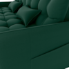 Sofa Cama 2 Lugares 200cm Pillar Veludo E402 Verde Milani Store