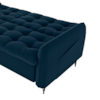 Sofa Cama 2 Lugares 200cm Pillar Veludo E403 Azul Milani Store