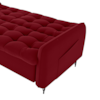 Sofa Cama 2 Lugares 200cm Pillar Veludo E404 Vermelho Milani Store