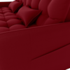 Sofa Cama 2 Lugares 200cm Pillar Veludo E404 Vermelho Milani Store