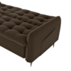 Sofa Cama 2 Lugares 200cm Pillar Veludo E405 Marrom Milani Store
