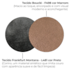 Sofa Cama 2 Lugares 203 cm Boucle Marrom Corino Preto Milani Store