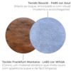 Sofa Cama 2 Lugares 203 cm Esther Boucle Azul Corino Whisk Milani Store