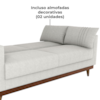 Sofa Cama 2 Lugares 203 cm Esther Boucle Natural Corino Whisk Milani Store