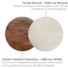 Sofa Cama 2 Lugares 203 cm Esther Boucle Natural Corino Whisk Milani Store
