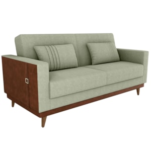 Sofa Cama 2 Lugares 203 cm Esther Boucle Oliva Corino Whisk Milani Store