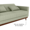 Sofa Cama 2 Lugares 203 cm Esther Boucle Oliva Corino Whisk Milani Store