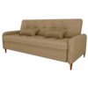 Sofa Cama 2 Lugares 206 cm Donna Linho Vancouver E486 Palha Milani Store