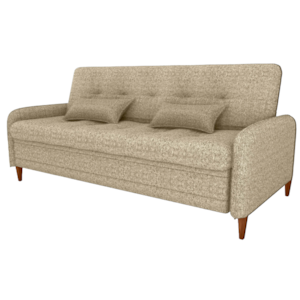 Sofa Cama 2 Lugares 206 cm Donna Linho Vancouver E488 Palha Milani Store