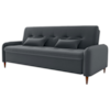 Sofa Cama 2 Lugares 206cm Donna Veludo E425 Cinza Milani Store