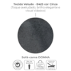 Sofa Cama 2 Lugares 206cm Donna Veludo E425 Cinza Milani Store