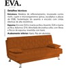 Sofa Cama 3 Lugares 193 cm Eva Veludo SL 953 Moll