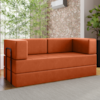 Sofa Cama Modular 2 Lugares 160 cm New Monaco Corino Dallas VConcept