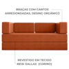 Sofa Cama Modular 2 Lugares 160 cm New Monaco Corino Dallas VConcept