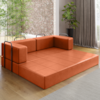 Sofa Cama Modular 2 Lugares 160 cm New Monaco Corino Dallas VConcept