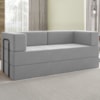 Sofa Cama Modular 2 Lugares 180 cm Monaco Linho Cinza VConcept
