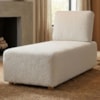 Sofá Chaise Modular Block 74x153 Pes Madeira Boucle TCE 1010 MOLL