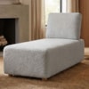 Sofá Chaise Modular Block 74x153 Pes Madeira Boucle TCE 1018 MOLL