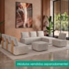 Sofá Chaise Modular Block 74x153 Pes Madeira Boucle TCE 1018 MOLL