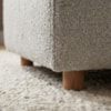 Sofá Chaise Modular Block 74x153 Pes Madeira Boucle TCE 1018 MOLL