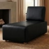 Sofá Chaise Modular Block 74x153 Pes Madeira Courino TCS 724 MOLL