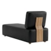 Sofá Chaise Modular Block 74x153 Pes Madeira Courino TCS 724 MOLL