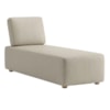 Sofá Chaise Modular Block 74x153 Pes Madeira Courino TCS 725 MOLL