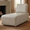 Sofá Chaise Modular Block 74x153 Pes Madeira Courino TCS 725 MOLL