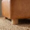 Sofá Chaise Modular Block 74x153 Pes Madeira Courino TCS 727 MOLL
