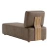 Sofá Chaise Modular Block 74x153 Pes Madeira Courino TCS 729 MOLL