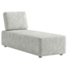 Sofá Chaise Modular Block 74x153 Pes Madeira Linho TCS 701 MOLL