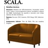 Sofa Decorativo 2 Lugares 120 cm Scala Corano TCS 727 Moll