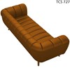 Sofa Decorativo 3 Lugares 238 cm Alure Corano TCS 727 Moll