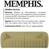 Sofa Decorativo 4 Lugares 332 cm Memphis Boucle TCE 1002 Moll