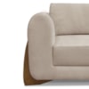 Sofa Jolie 2 Lugares 160cm Pes Boomerang Linho 211 Areia Ezz