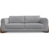 Sofa Jolie 2 Lugares 160cm Pes Boomerang Linho 211 Cinza Ezz