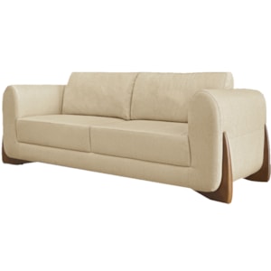 Sofa Jolie 2 Lugares 160cm Pes Boomerang Linho 211 Dourado Ezz