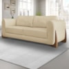 Sofa Jolie 2 Lugares 160cm Pes Boomerang Linho 211 Dourado Ezz