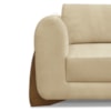 Sofa Jolie 2 Lugares 160cm Pes Boomerang Linho 211 Dourado Ezz