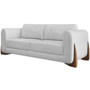 Sofa Jolie 2 Lugares 160cm Pes Boomerang Linho 211 Grigio Ezz