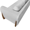 Sofa Jolie 2 Lugares 160cm Pes Boomerang Linho 211 Grigio Ezz