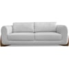 Sofa Jolie 2 Lugares 160cm Pes Boomerang Linho 211 Grigio Ezz