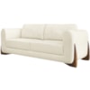 Sofa Jolie 2 Lugares 160cm Pes Boomerang Linho 211 Natural Ezz