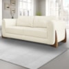 Sofa Jolie 2 Lugares 160cm Pes Boomerang Linho 211 Natural Ezz