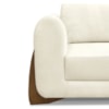 Sofa Jolie 2 Lugares 160cm Pes Boomerang Linho 211 Natural Ezz