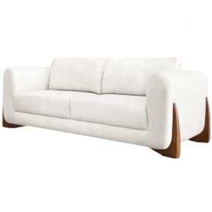 Sofa Jolie 2 Lugares 160cm Pes Boomerang Linho Boucle 3300 Ezz