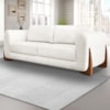 Sofa Jolie 2 Lugares 160cm Pes Boomerang Linho Boucle 3302 Ezz